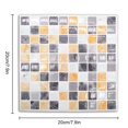 thumbnail image 2 of 5 Pcs 3D Mosaic Tile Stickers DIY Waterproof PVC Self Adhesive Wall Stickers Tile Stickers for Home Kitchen, 2 of 9
