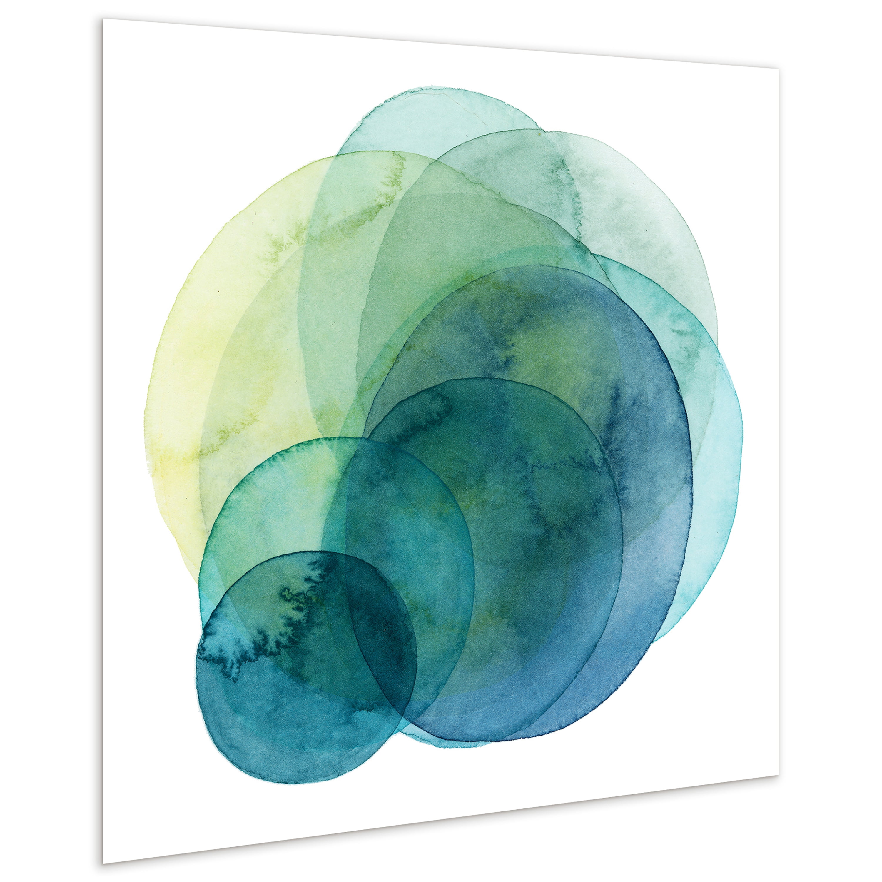 Empire Art Direct Evolving Planets IV Frameless Free Floating Tempered Glass Panel Graphic Wall Art, 38" x 38" x 0.2", Ready to Hang