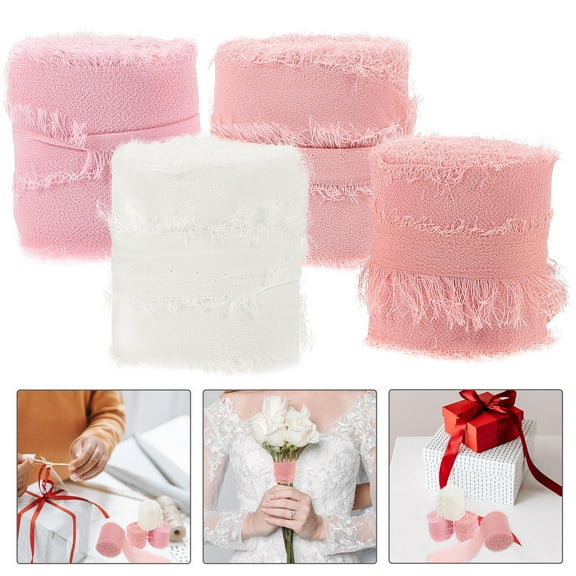 Raindrops 4Set Wrapping Ribbons Candy for present Box Packaging and Christmas Tree Decoration