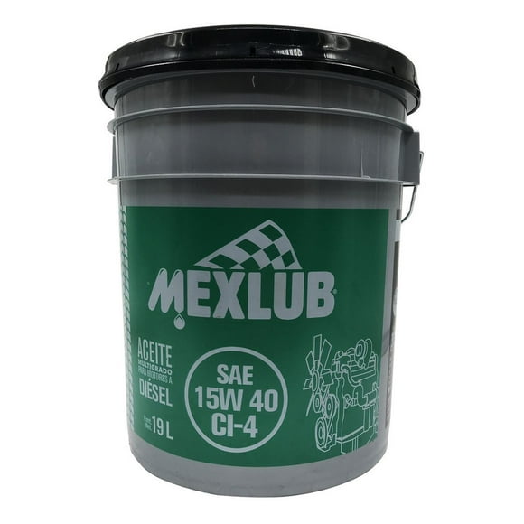 Aceite de motor MEXLUB CI-4 15W40 Cubeta 19 Litros