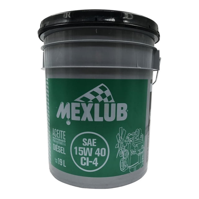 Aceite de motor MEXLUB CI-4 15W40 Cubeta 19 Litros