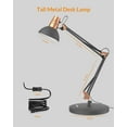 thumbnail image 4 of Lepower Metal Desk Lamp, Adjustable Goose Neck Architect Table Lamp with On/Off Switch, Eye-Caring Reading Lamp for Bedroom, Study Room & Office, 4 of 9