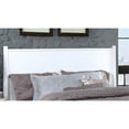 thumbnail image 3 of Allora Mid-Century Solid Wood/Wood Veneer/MDF Full Platform Bed in White, 3 of 7