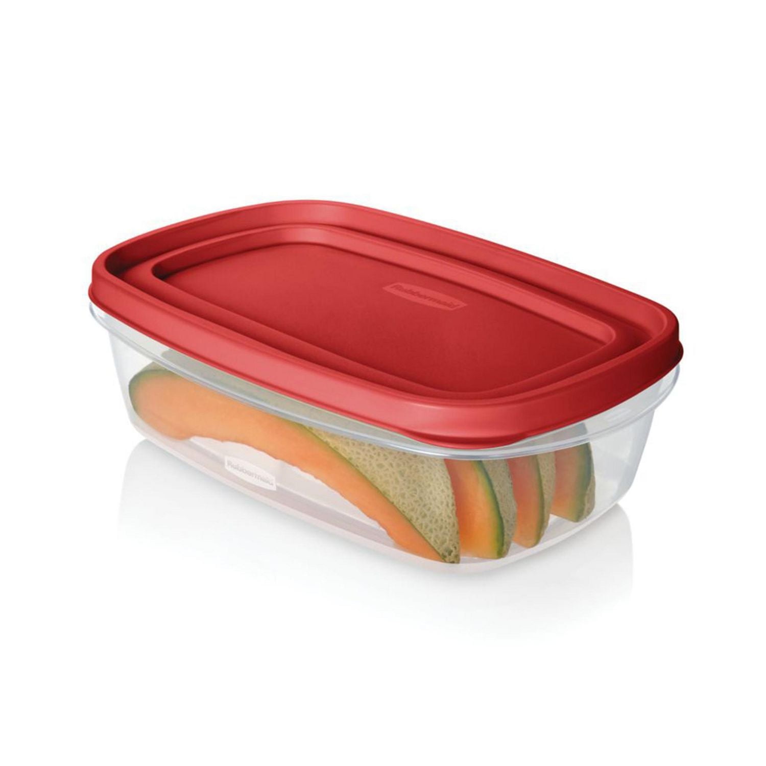 Rubbermaid Easy Find Lids Food Storage Container, Red Lid