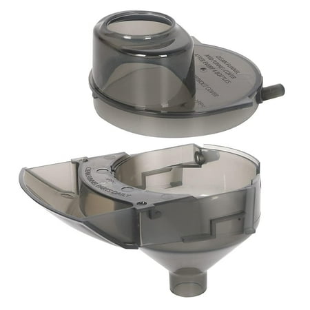 MIHAUS 2 Pieces Replacement Parts Compatible with Baby Brezza Formula Pro Advanced FRP0046 Replacement Funnel and Cover. Grey, Gray, Funnel01