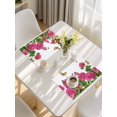 thumbnail image 5 of Pink Spring Floral Placemats Set of 12, Butterfly Farmhouse Placemats for Dining Table, Place Mats for Kitchen Tabletop, Waterproof Wipeable Dining Table Mats Set, 5 of 9