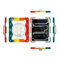 thumbnail image 2 of XYX 3in1 Rotating Stand Case for iPad Pro 13 inch M4 2024 with Hand/Shoulder Strap, Shockproof Rugged, Colorful Red, 2 of 7