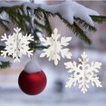 thumbnail image 3 of 12pcs 3D Snowflake Pendant Christmas Decorations Christmas Tree Pendant Party Decorations, 3 of 5