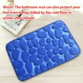 thumbnail image 2 of Color Sólido Cuarto de baño Puerta Absorbente No resbalón Alfombra grande Decoración de la alfombra Niño Sala de estar Baño Soft Pads Accesorios Azul, 40x60cm seitruly HA009646-01, 2 of 6