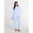 thumbnail image 3 of ClimateRight by Cuddl Duds Women's Pointelle Knit 2PC Top and Legging Thermal Base Layer Set, Sizes XS to 4X, 3 of 7