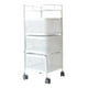 thumbnail image 3 of Estante de cocina giratorio Multiusos Organizador de Estantes Carro con ruedas Carro de almacenamiento para lavadero Cocina Garaje 3 niveles y blanco, 3 of 9