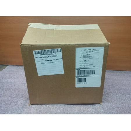 refurbished unbranded 20900 tslabel top spine cd labels blank roll