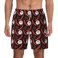 thumbnail image 2 of Picia Red Hot Chili 1 pattern Mens Swim Trunks with Compression Liner Stretch Beach Shorts Quick Dry with Zipper Pockets No-Chafing Board Shorts-X-Large, 2 of 9