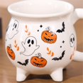 thumbnail image 3 of de Cerámica Mágica de Mago de Halloween, Adorno , Calabaza, Fantasma, Té de la Tarde, Desayuno, Leche, Regalo, 3 of 5