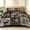 Dark Vintage Floral, variant on Davulos Floral Bedspreads for Queen Size Bed,3 Pieces Colorful Flower Patchwork Quilt Set Lightweight,Reversible Bed Coverlet Queen Bedding for Rustic Farmhouse Bedroom Decor