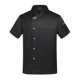 thumbnail image 5 of Chaqueta de chef de verano con botones a presión y manga corta para cocinar en hoteles M Black M, 5 of 9