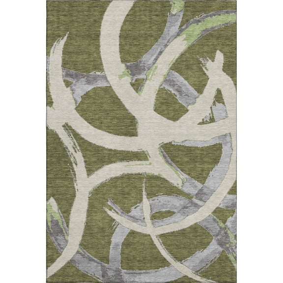 Dalyn Rugs Premium Machine Washable Mayfield AMF1022 Olive 10' x 14' Rug