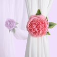 thumbnail image 3 of AOOOWER Decorative Flower Shaped Curtain Clips Simulated Floral Pattern Curatin Holdbacks Modern Window Decoratiuon Set of 2, 3 of 20
