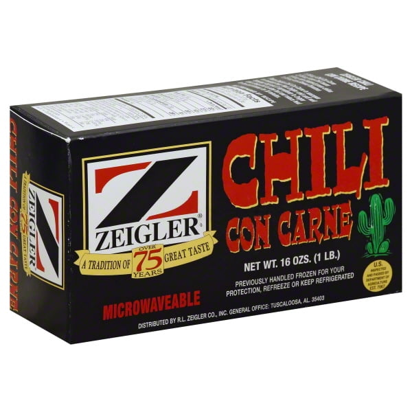 Zeigler Chili Con Carne, 16 Oz - Walmart.com
