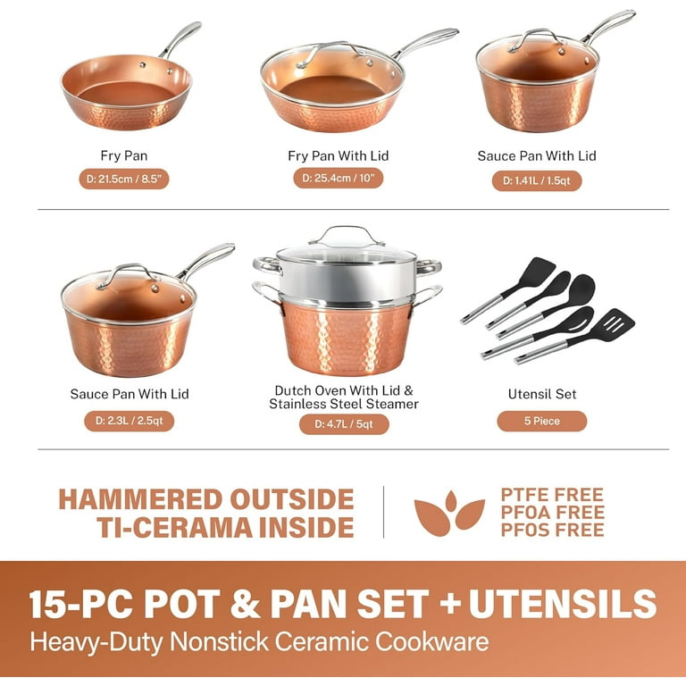 Gotham Steel Can Ceramic Pots Go In The Oven Gotham Steel Cream 12