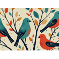 thumbnail image 4 of Autumn Themed Banner with Colorful Birds and Leaves Backdrop Party Decorations Background for Fall Festivals Thanksgiving Celebrations Family Gatherings Photo Props, 4 of 8