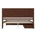 thumbnail image 5 of AFI Nantucket King Wood Platform Bed with Footboard and Storage Drawers, Walnut, 5 of 6