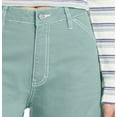 thumbnail image 3 of Dickies Womens Juniors Twill High Rise Denim Shorts, 3 of 3