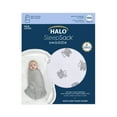 thumbnail image 2 of HALO SleepSack Swaddle, 100% Cotton, White Lamb Scribble, Newborn, Unisex, 0-3 Months, 2 of 8