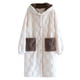 thumbnail image 2 of Batas de mujer Camisón de invierno Largo Grueso Franela con Capucha Ropa de Casa Pijamas de Mujer, 2 of 9