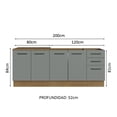 thumbnail image 3 of Cocina Integral Completa Modular Madesa Agata 150cm BG 01, 3 of 5