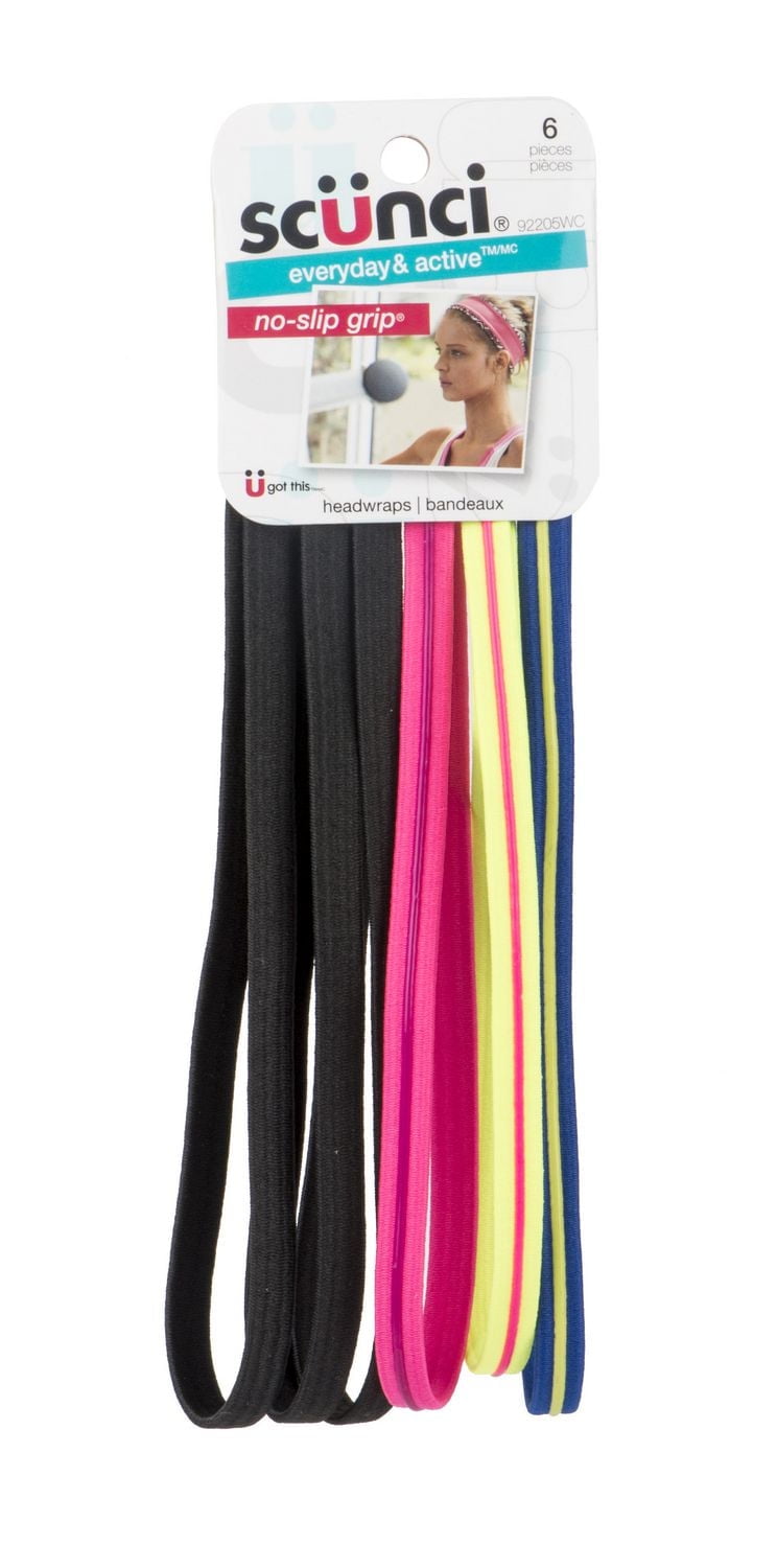 Scünci 6Pk Thin Headwraps, Thin Headwraps