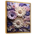 thumbnail image 2 of Designart "Simply Beautiful Populated Daisy Bloom II" Daisies Floater Framed Wall Art Living Room, 2 of 5