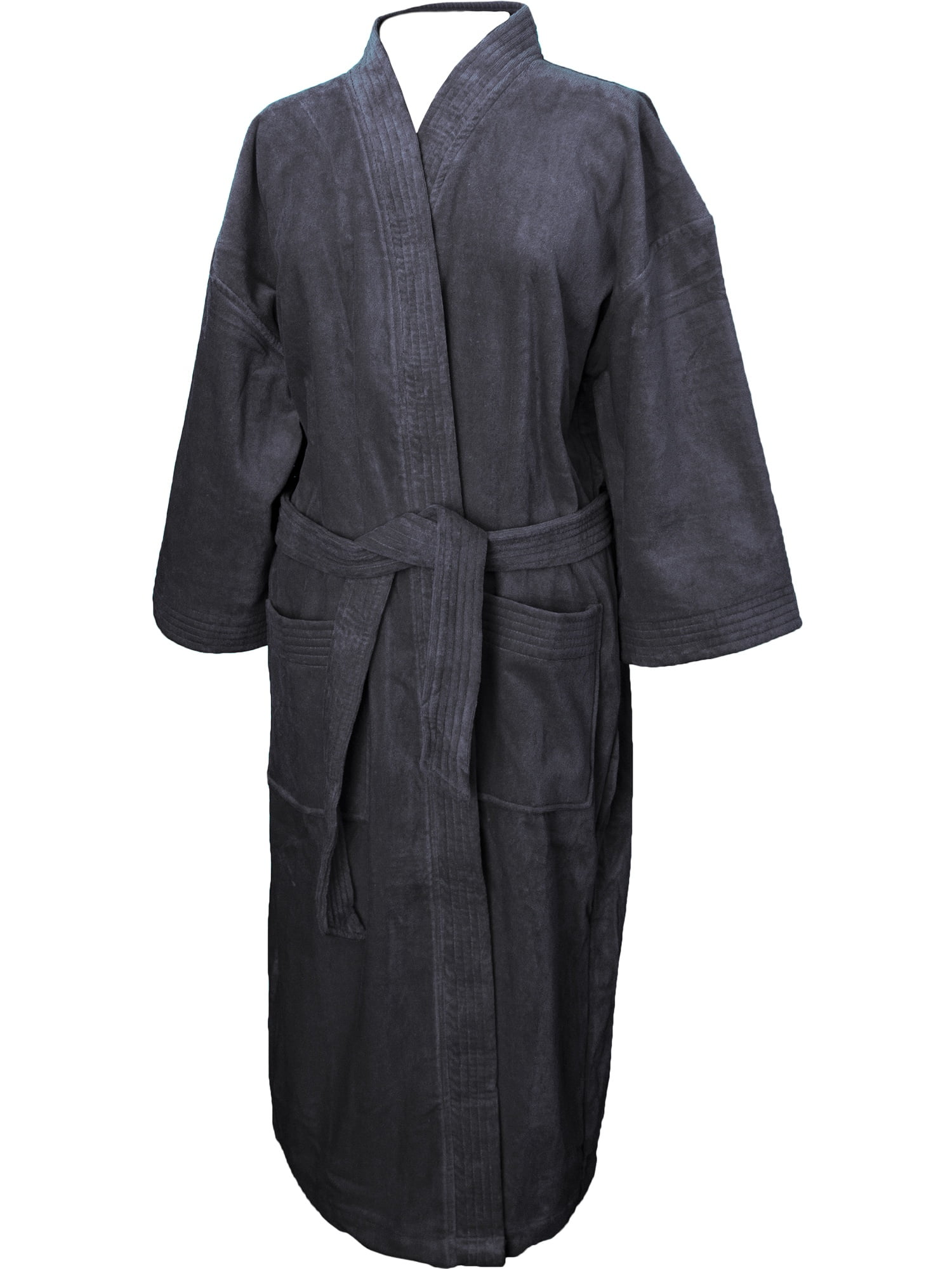 Terry Town Terry Velour Kimono RobeBlack
