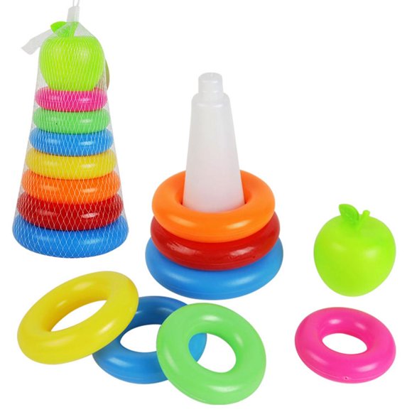 Juguete de desarrollo temprano CUTICAT Juguete apilable para niños Anillos Apibles Y Anidables