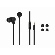 Monoprice Premium 3.5mm Wired Earbuds Headphones With Microphone And 10mm Drivers For Apple And Android Devices