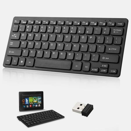 EEEkit 2.4G Wireless Keyboard Ultra Slim Keyboard with USB Receiver for Computer/Desktop/PC/Laptop/Surface/Smart TV and Windows 10/8 / 7 /
