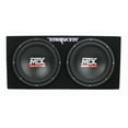 thumbnail image 3 of MTX Dual 12" 1000W Subwoofer Enclosure w/ 1500W Amp & 8GA Wiring Kit, Black, 3 of 11