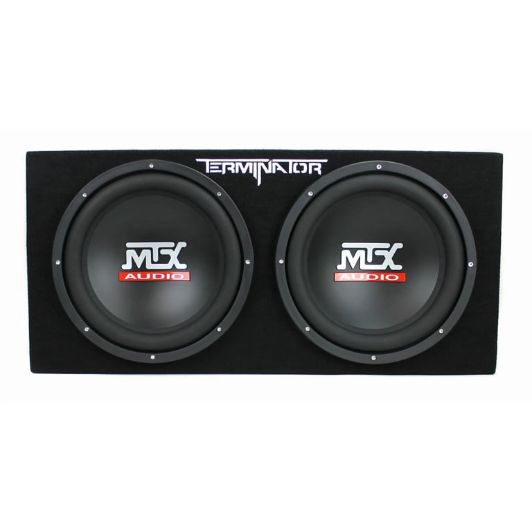 MTX Audio, Dual 12 Inch 1000W Subwoofer Enclosure, Monoblock Amp
