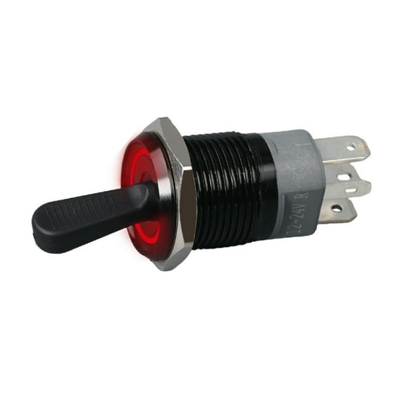 Sturdy Metal Three Position Toggle Switches With LED Light Designs for CustomES Electronics And Model Making Supplies