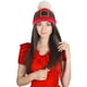 thumbnail image 4 of Gorra de Navidad Disfraz de Navidad Gorra de béisbol Sombrero con Bola de Felpa para niños niñas Mujeres Hombres, 4 of 5