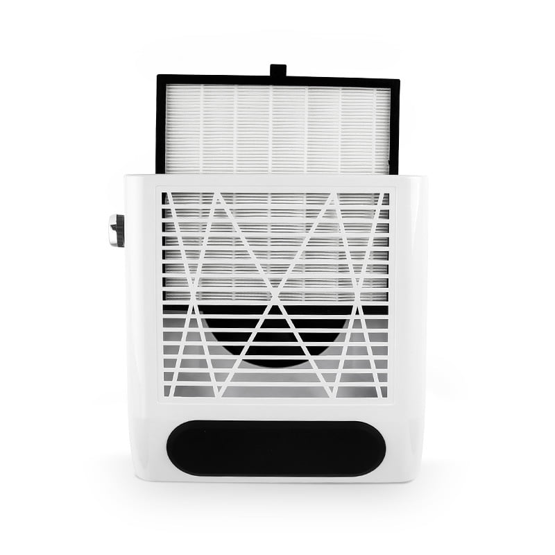 2025 new 80W Adjustable-Speed Nail Dust Collector - Powerful Yet Quiet Desktop Vacuum for Nail Art & Salon Use（white）
