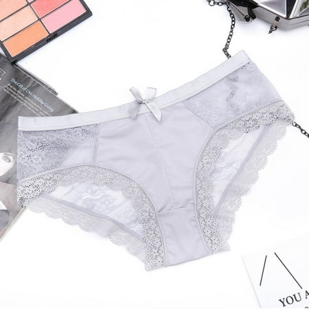 

Ykohkofe Women Sexy Lace Panties Women Bow Briefs Panties Lace Underwear