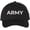Black/White, variant on Army Embroidered Baseball Cap | US Army Text | Structured Hat (Black/Gold)