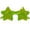 Fluorescent Green, variant on Star Shaped Rimless Sunglasses for Adults, Transparent Candy Color PC Frame Party Eyewear with UV Blocking for Festivals Halloween Costume Wear Army Green