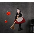 thumbnail image 3 of Diceymbol Halloween Standing Fabric Witch Doll Spooky Decor for Patio Yard Home Halloween Home Decorations 7 Inch, 3 of 8