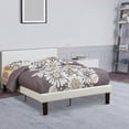 thumbnail image 4 of White Faux Leather Full Size Bed, 4 of 4