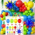 thumbnail image 2 of 110pcs Blue, Red, Green with Foil Balloon Arch Set "22""18" for Birthday Party, Single Party, Dancing Party, Wedding, Home Decor, Party Decor Supplies, Halloween Decorations, Christmas Decorations, 2 of 6