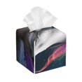 thumbnail image 1 of Balery Colorful Haired White Horse Porta Pañuelos de Cuero con Estampado – Funda Moderna Cuadrada para Caja de Pañuelos, Dispensador 5x5x5'', 1 of 7