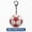 B, variant on Red Star Soccer Ball Keychain, Stress Relief Squeeze Toy for Fans, Mini Sports Accessory with Carabiner Clip - 2.5in