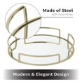 thumbnail image 2 of Home Details 26424-SGOLD Moderne Miroir Rond Plateau de Vanité&44; Or Satiné, 2 of 5